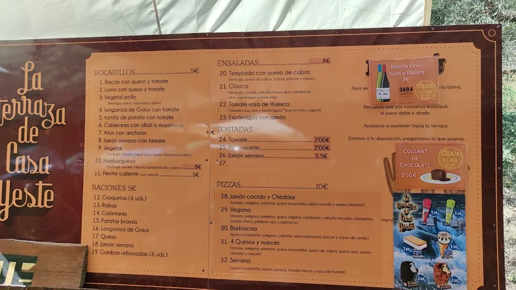 Menu_La Terraza De Casa Yeste_Murillo de Gállego_immagine_3