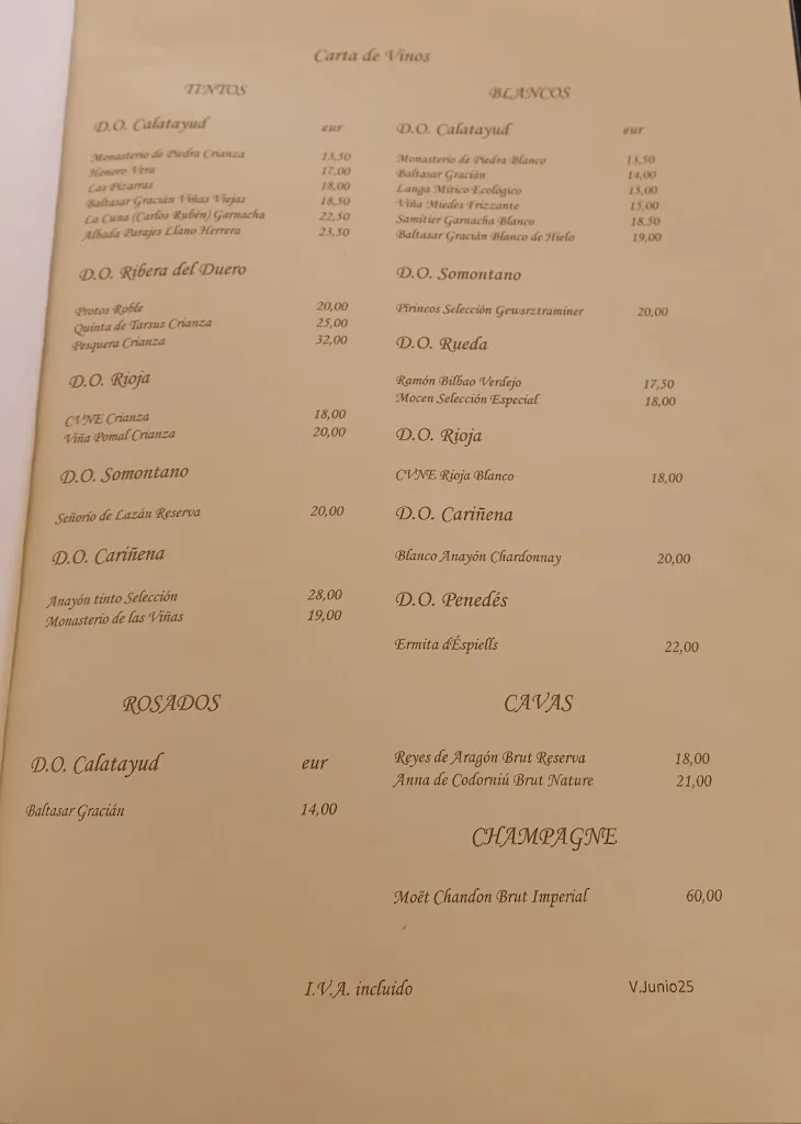 Menu_Restaurante Reyes de Aragón_Nuévalos_immagine_1