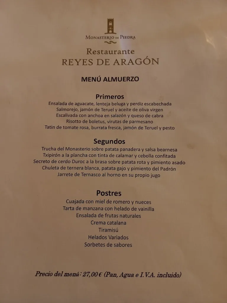 Menu_Restaurante Reyes de Aragón_Nuévalos_immagine_2