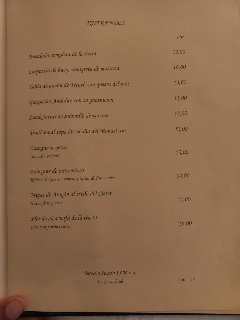 Menu_Restaurante Reyes de Aragón_Nuévalos_immagine_4