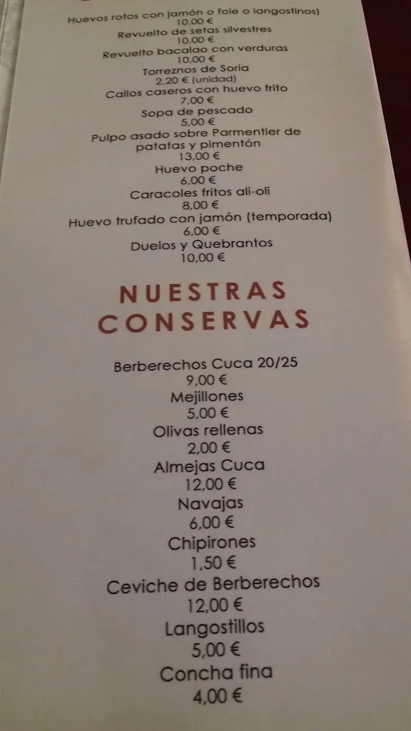 Menu_Bar El Arco_Paniza_image_4