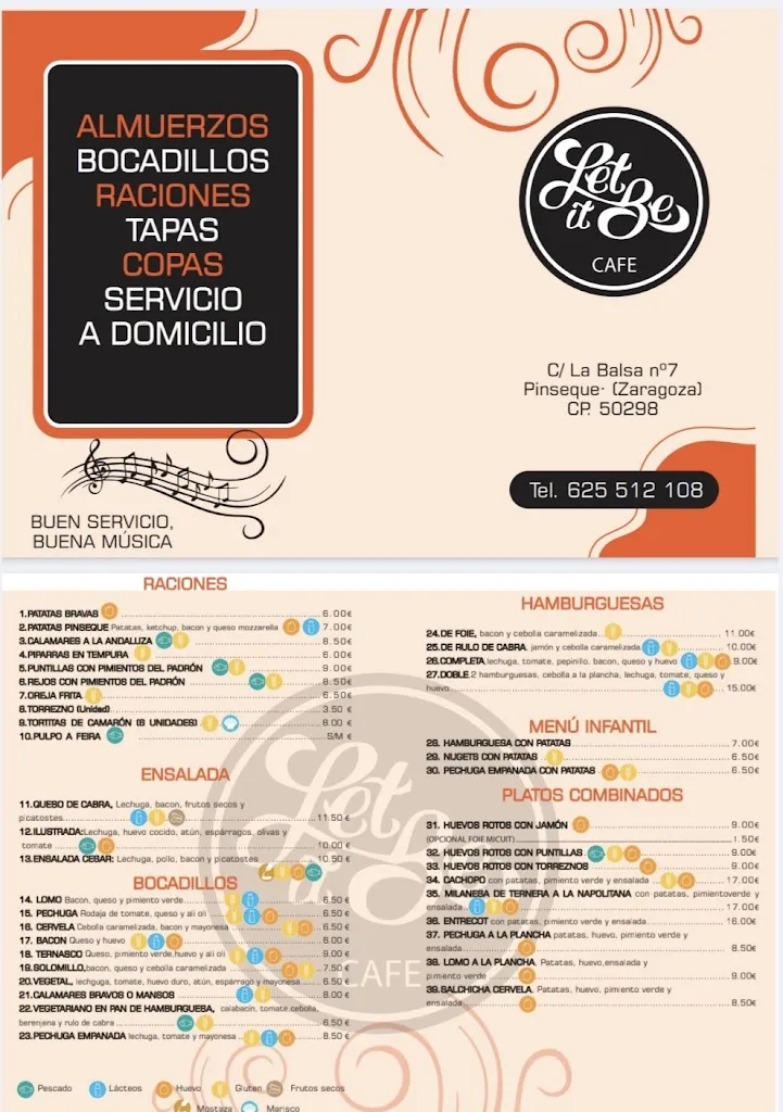 Menu_Let It Be Café Pinseque_Pinseque_image_1