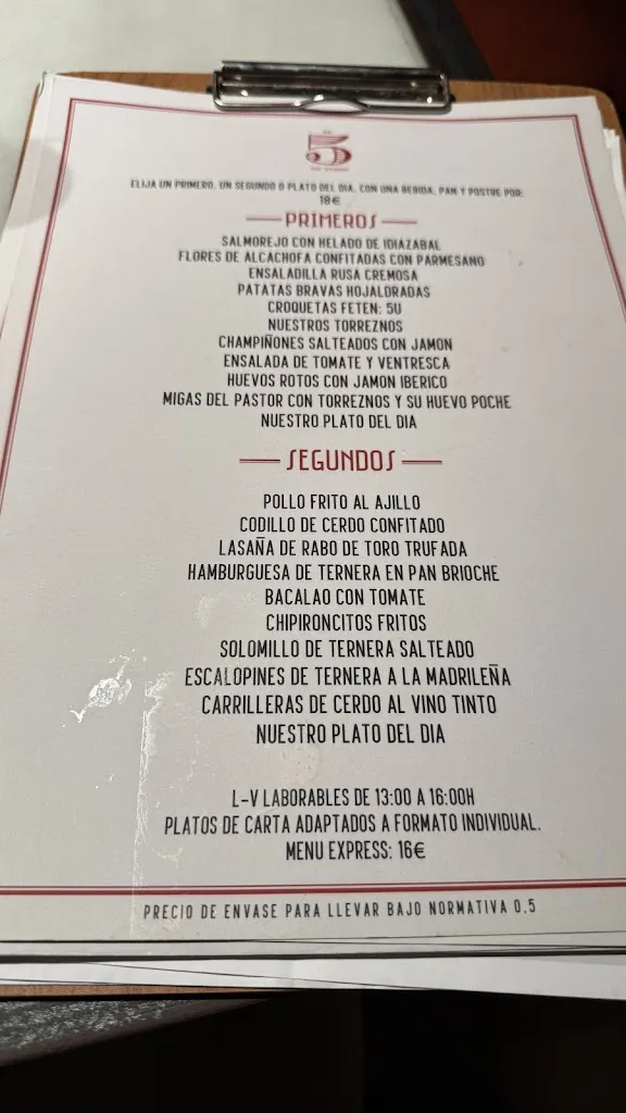 Menu_El 5 de Tirso_Quinto_image_2