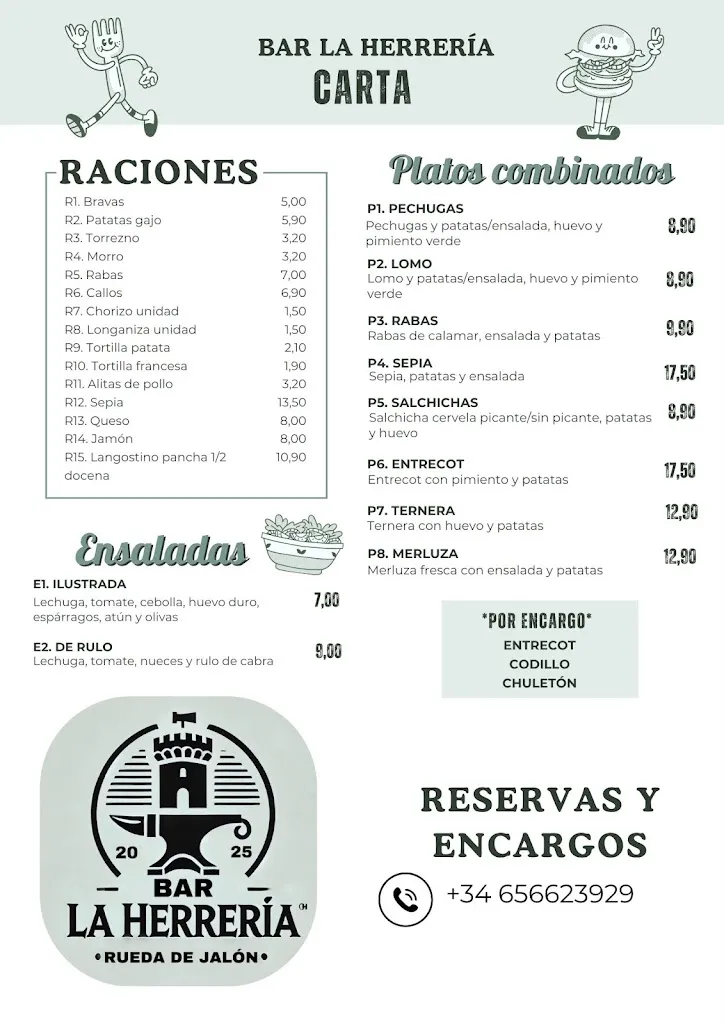 Menu_Bar La Herrería_Rueda de Jalón_image_1