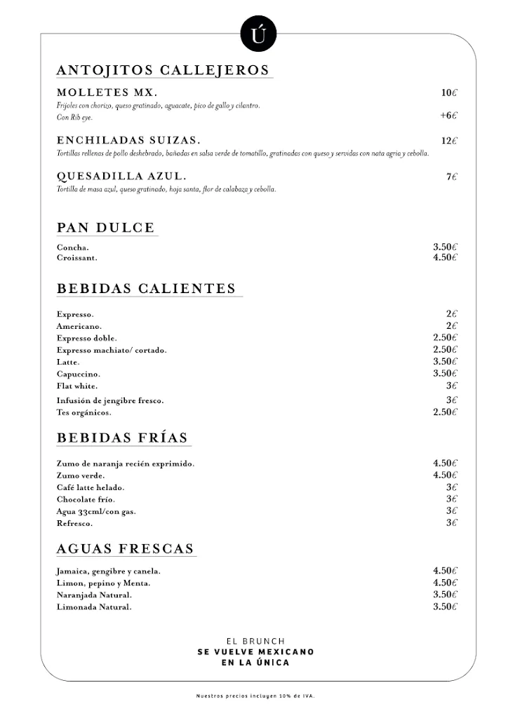Menu_La Única Madrid Restaurante_Ruesca_image_2