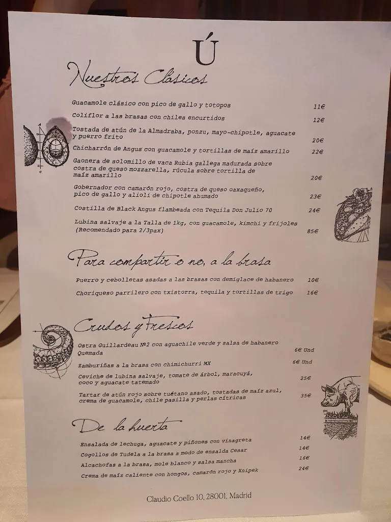 Menu_La Única Madrid Restaurante_Ruesca_image_4