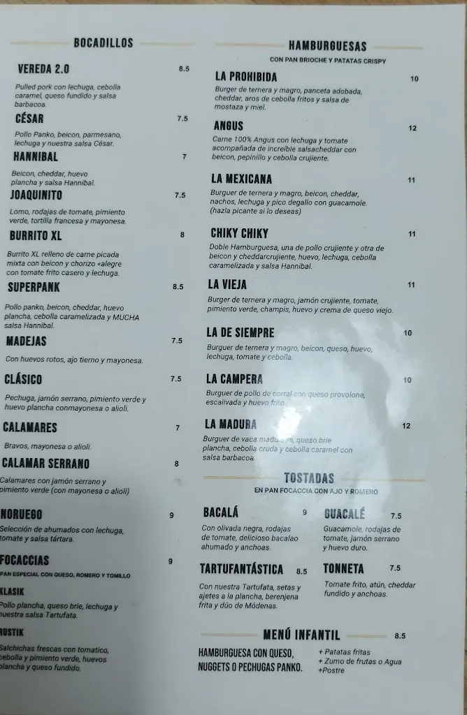 Menu_La Vereda_San Mateo de Gállego_image_3