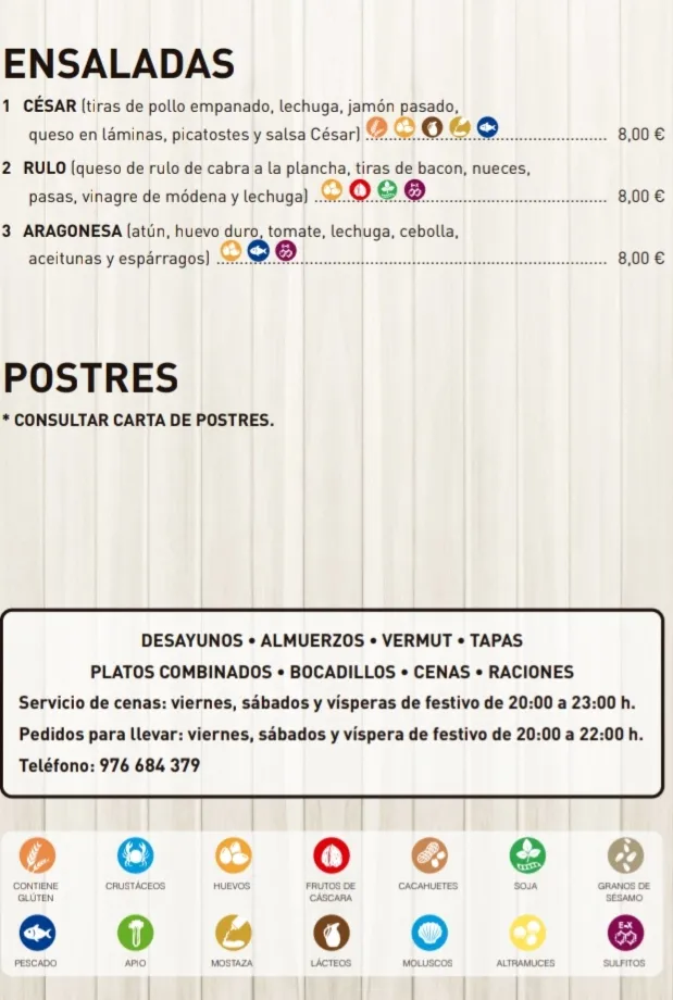 Menu_El Paso_San Mateo de Gállego_image_3