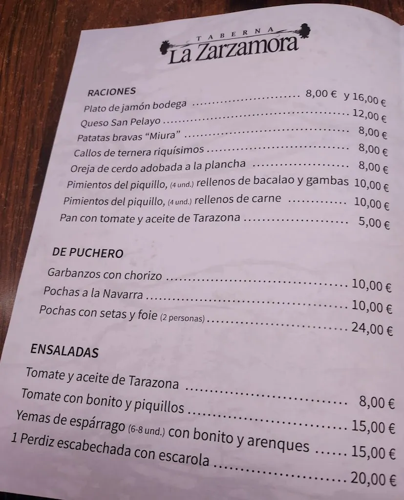 Menu_Taberna La Zarzamora_Tarazona_image_1