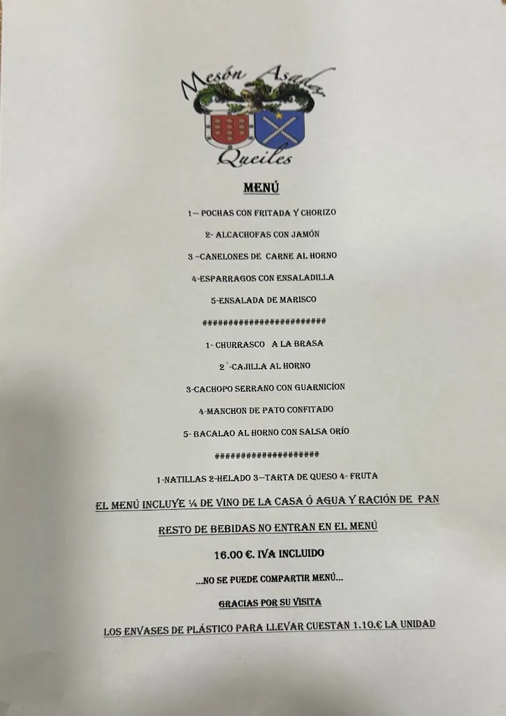 Menu_Mesón Asador Queiles .Restaurante cocina tradicional y de temporada_Tarazona_image_1