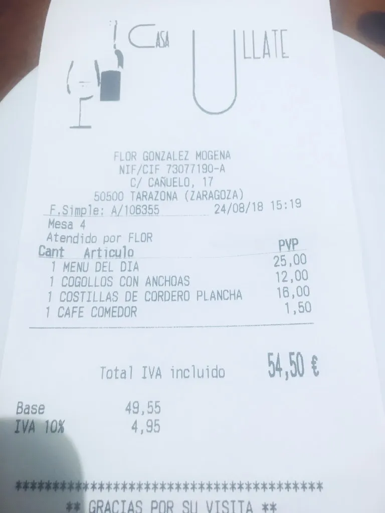 El Tky_Ullate Restaurante_Tarazona_review