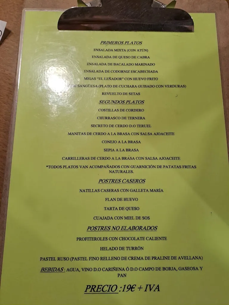 Menu_El Leñador_Sos del Rey Católico_image_3