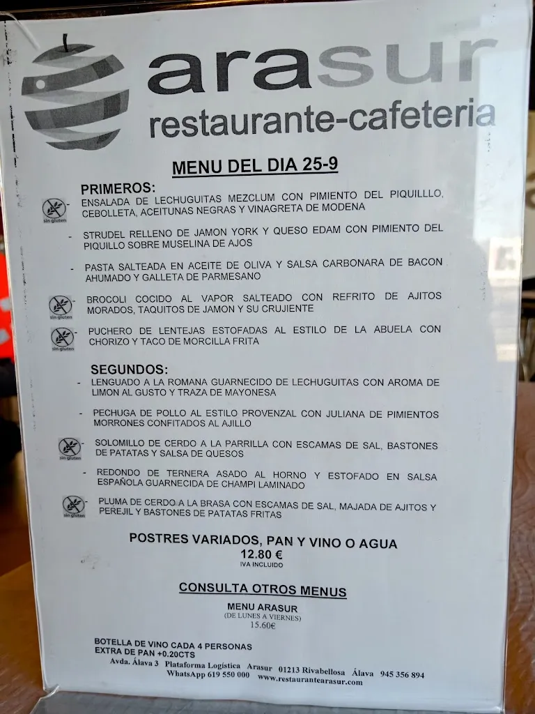 Menu_Arasur Restaurante Cafetería_Armiñón_image_2