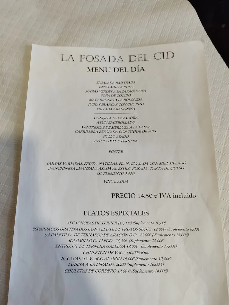 Menu_La Posada de El Cid_Terrer_image_1