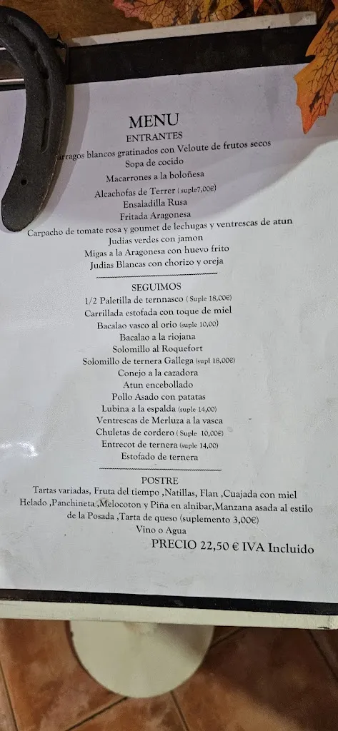 Menu_La Posada de El Cid_Terrer_image_4