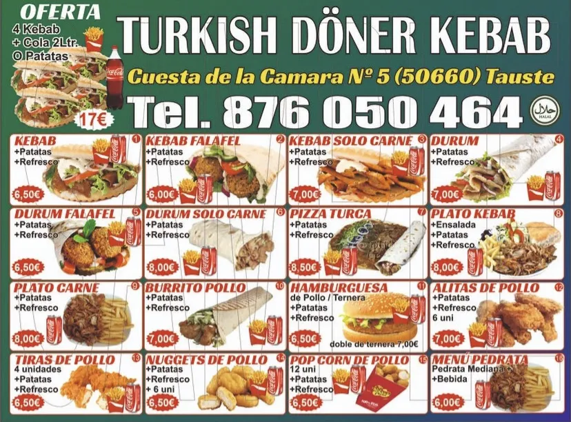 Menu_Turkish DONER KEBAB Tauste_Tauste_image_4
