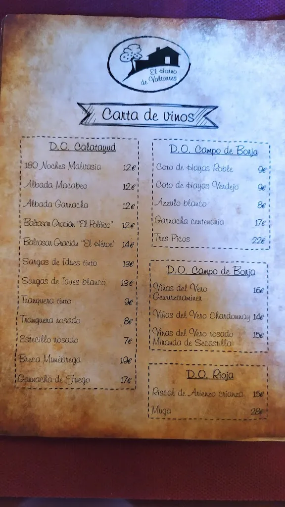 Menu_El Horno de Valtorres_Valtorres_image_3