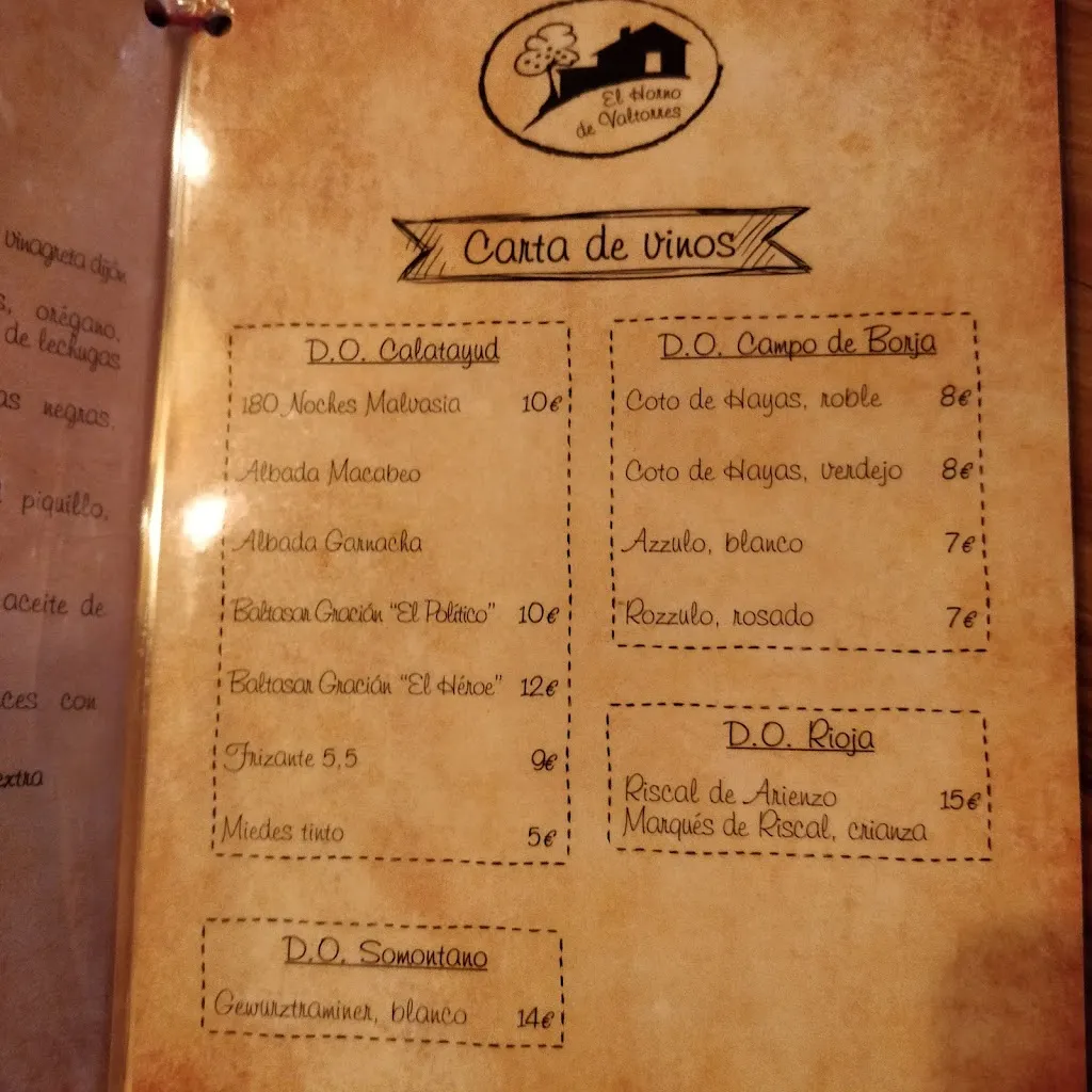 Menu_El Horno de Valtorres_Valtorres_image_4