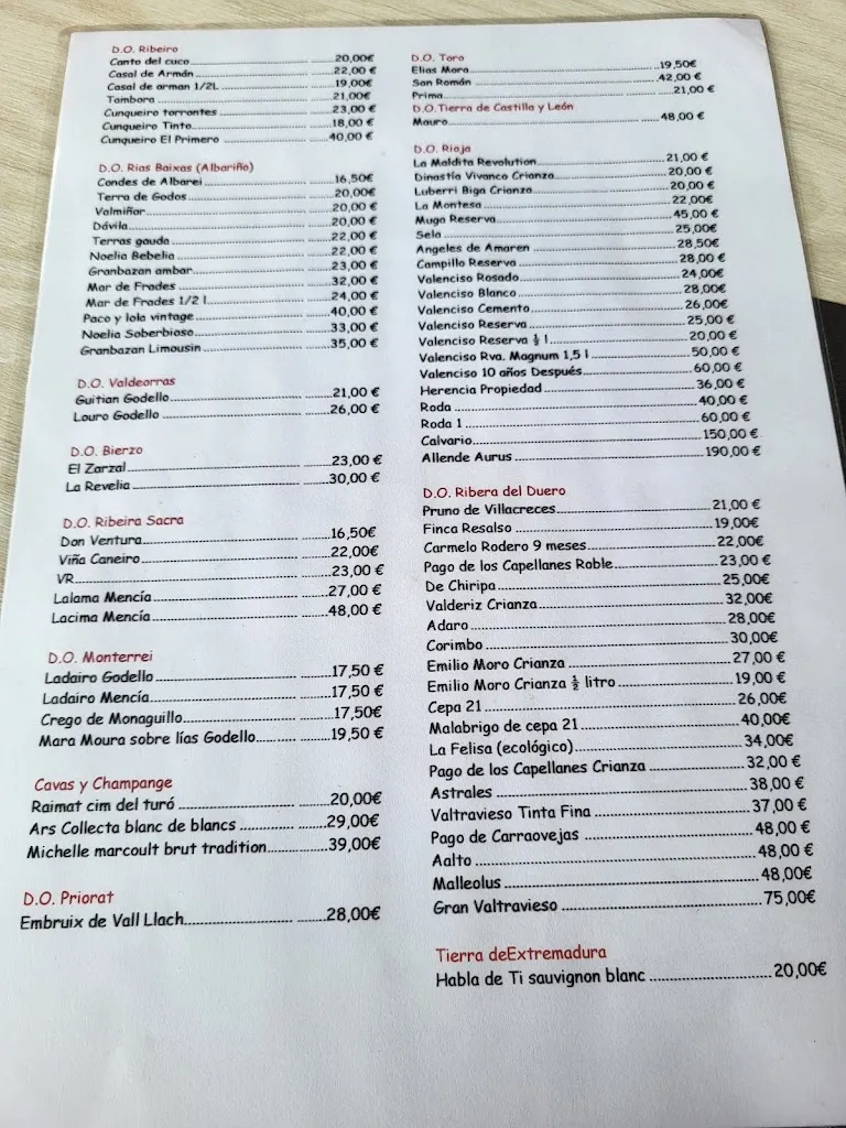 Menu_restaurante o castro_Cedeira_image_1