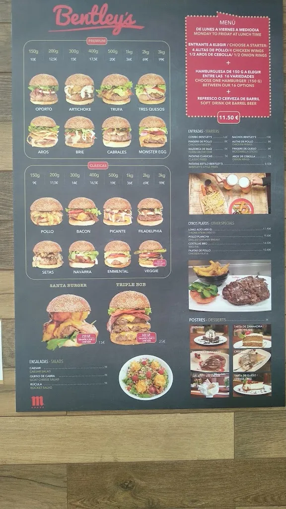 Menu_Bentleys Burger_Velilla de Ebro_image_3