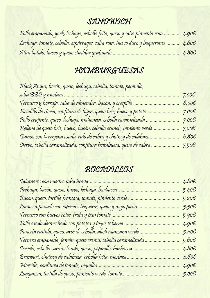 Menu_Taberna Casco Antiguo_Utebo_image_4
