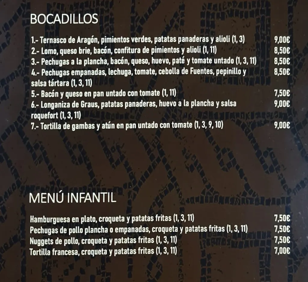 Menu_Cafetería restaurante Octavus_Utebo_image_2