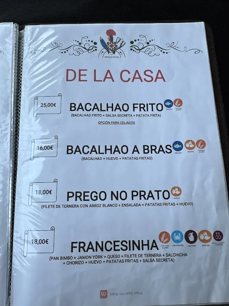 Menu_Sabores de Portugal_Utebo_image_1