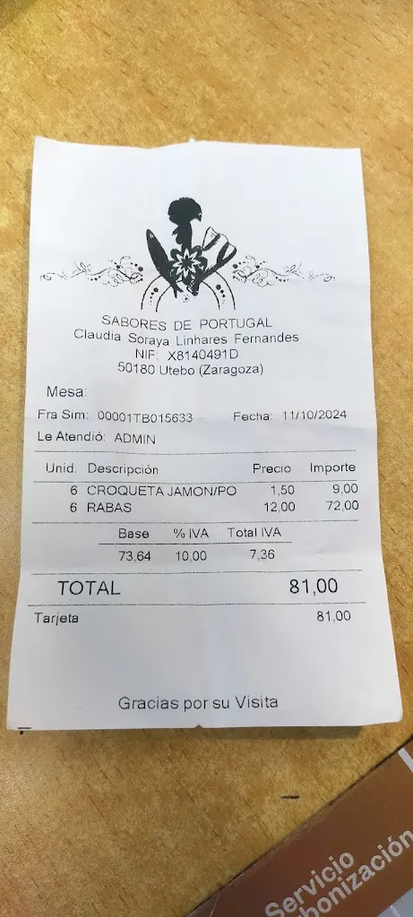 Jorge Franco_Sabores de Portugal_Utebo_review