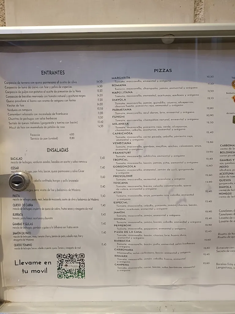 Menu_Pizzería Restaurante la Palmera_Utebo_image_1
