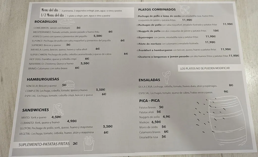 Menu_Bar restaurante La Bodeguilla_Utebo_image_3