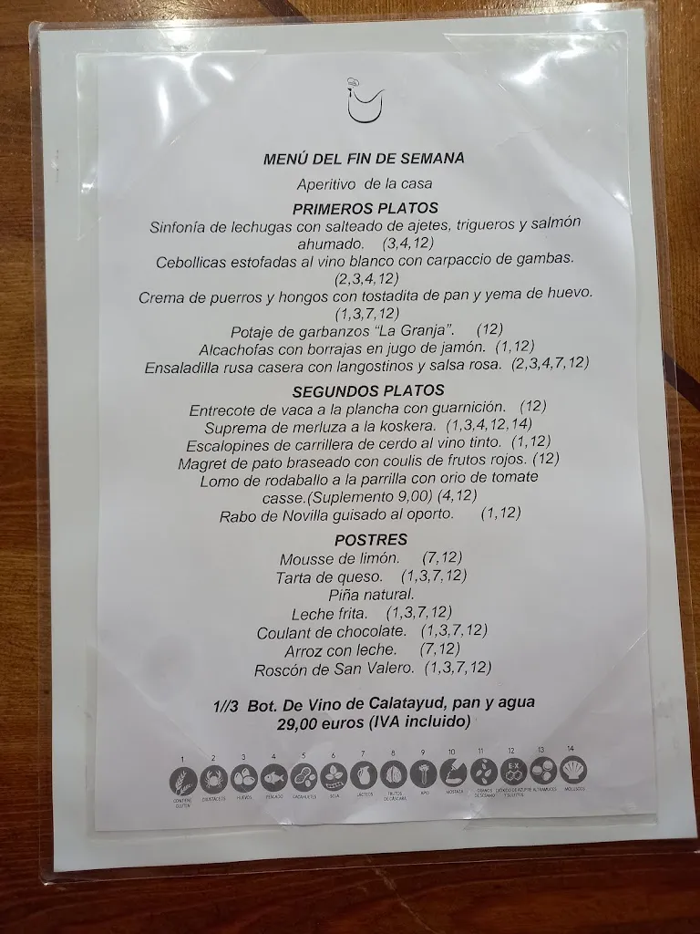 Menu_La Granja Gastrotaberna_Villanueva de Gállego_image_1