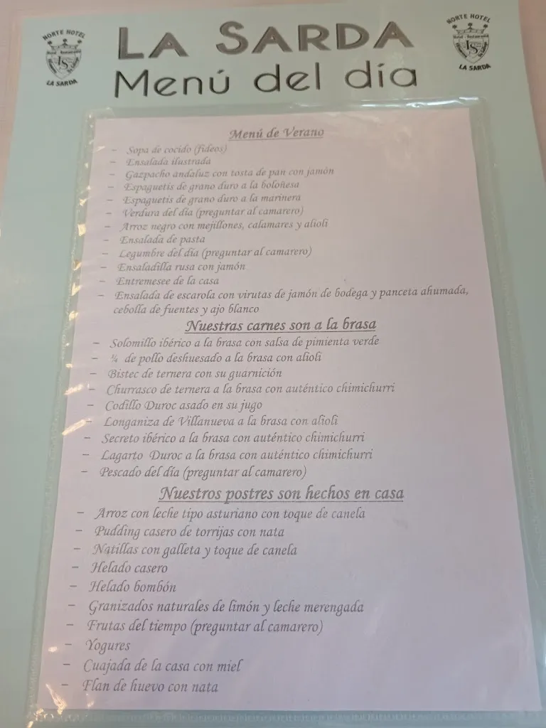 Menu_Parrilla Restaurante La Sarda, S.L._Villanueva de Gállego_immagine_1