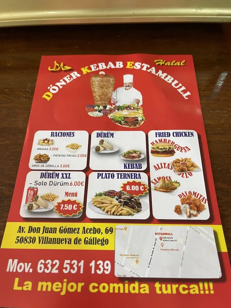 Menu_Doner Kebab Istambul_Villanueva de Gállego_immagine_3
