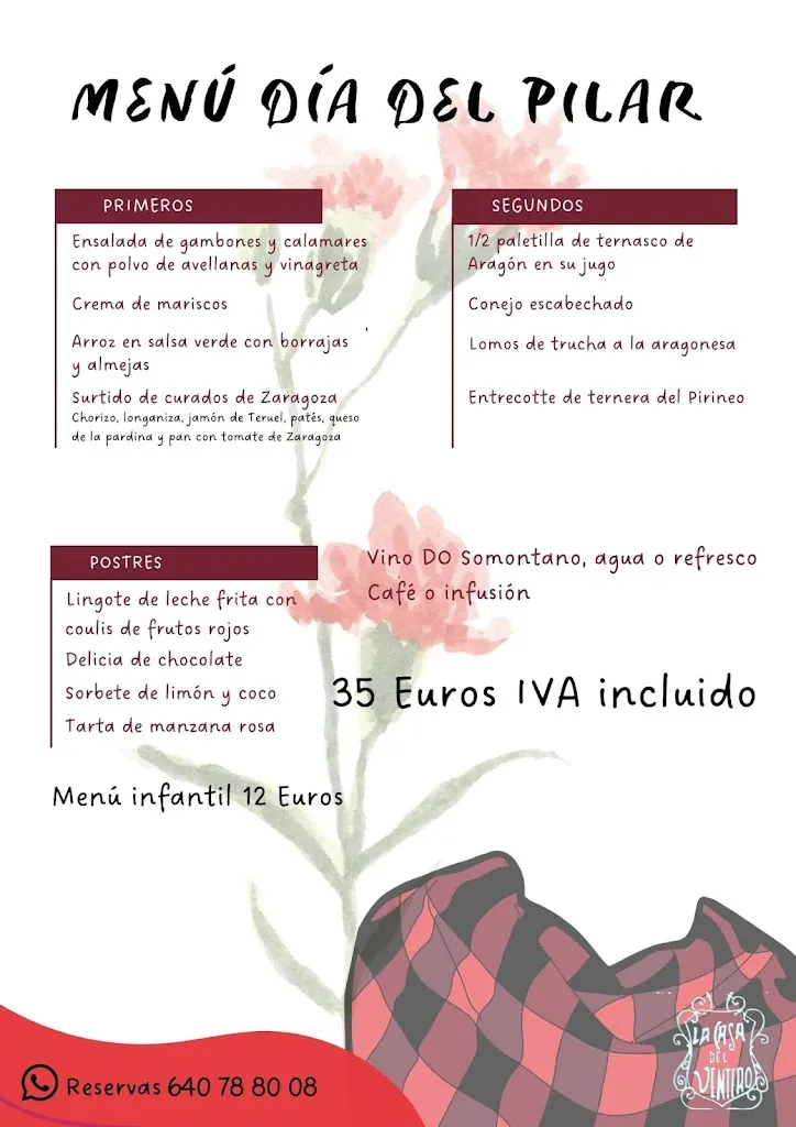 Menu_La Casa del Ventero_Villanueva de Gállego_immagine_2
