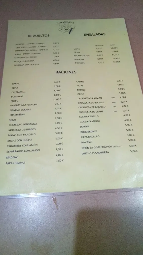Menu_Restaurante Sunlight Revinuesa_Zuera_image_1