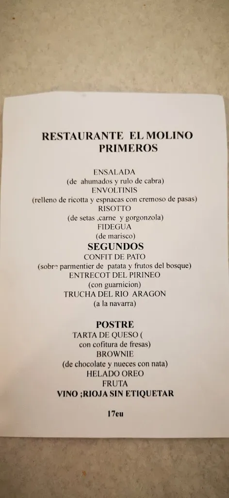 Menu_Restaurante El Molino Zuera_Zuera_image_1