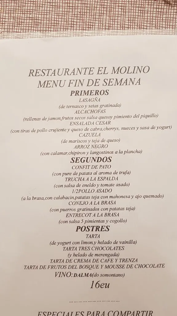 Menu_Restaurante El Molino Zuera_Zuera_image_2
