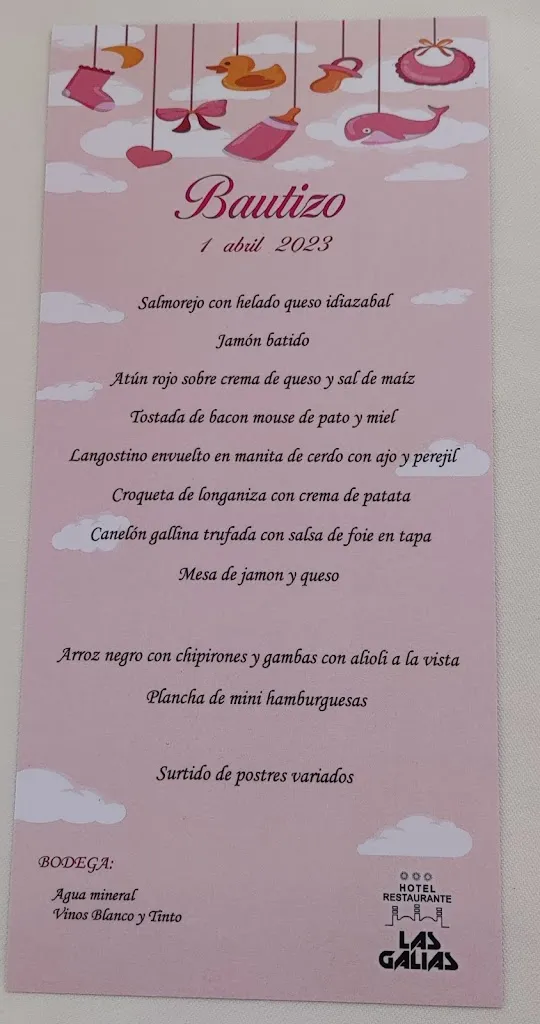 Menü_Restaurante Las Galias_Zuera_Bild_1