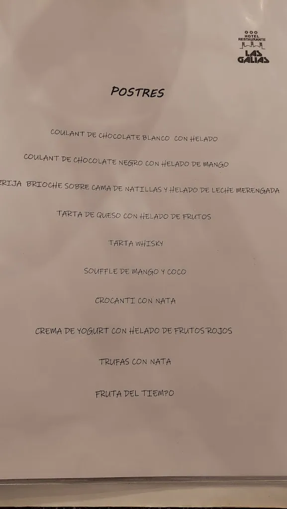 Menü_Restaurante Las Galias_Zuera_Bild_4