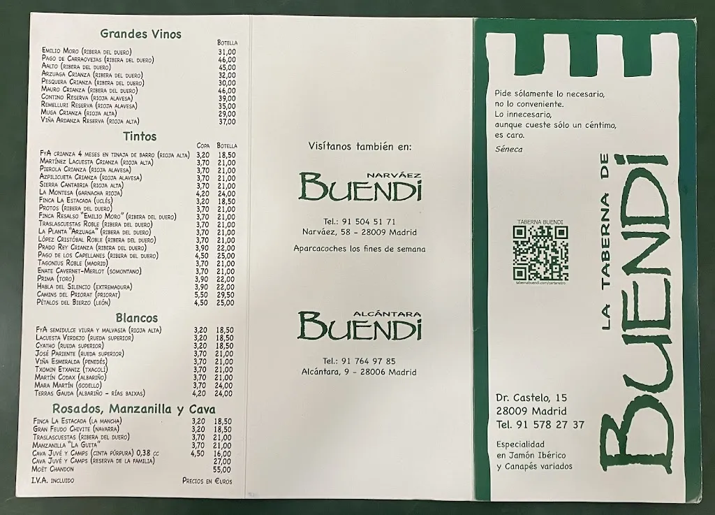 Menu_La Taberna De Buendi - Restaurante en Retiro Madrid_Bernedo_image_1