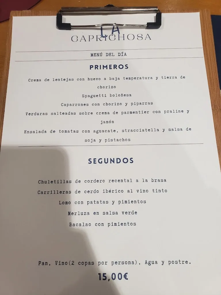 Menu_La Caprichosa_Elciego_image_2