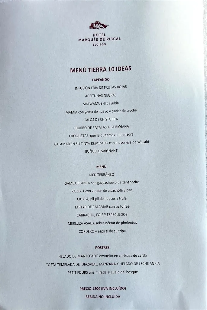 Menu_Restaurante Marqués de Riscal_Elciego_image_4