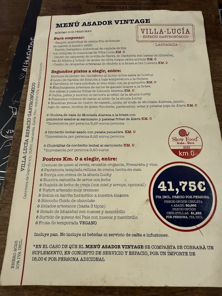 Menu_Villa Lucía - Espacio Gastronómico_Elciego_immagine_3