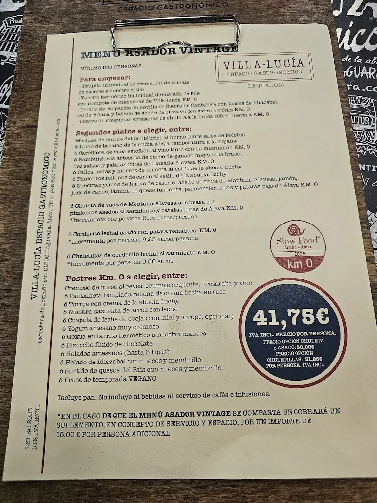 Menu_Villa Lucía - Espacio Gastronómico_Elciego_immagine_4