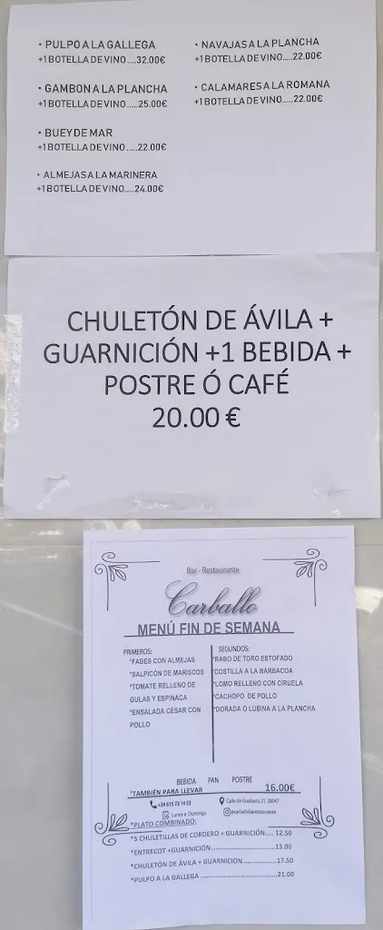 Menu_BAR CARBALLO_Carballo_image_3