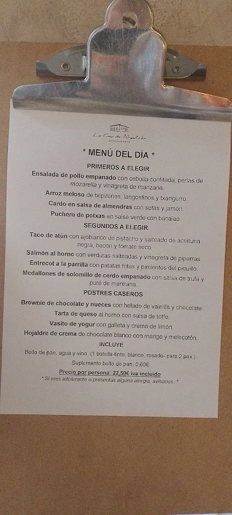 Menu_Restaurante La Casa de Napoleón_Elburgo/Burgelu_image_3
