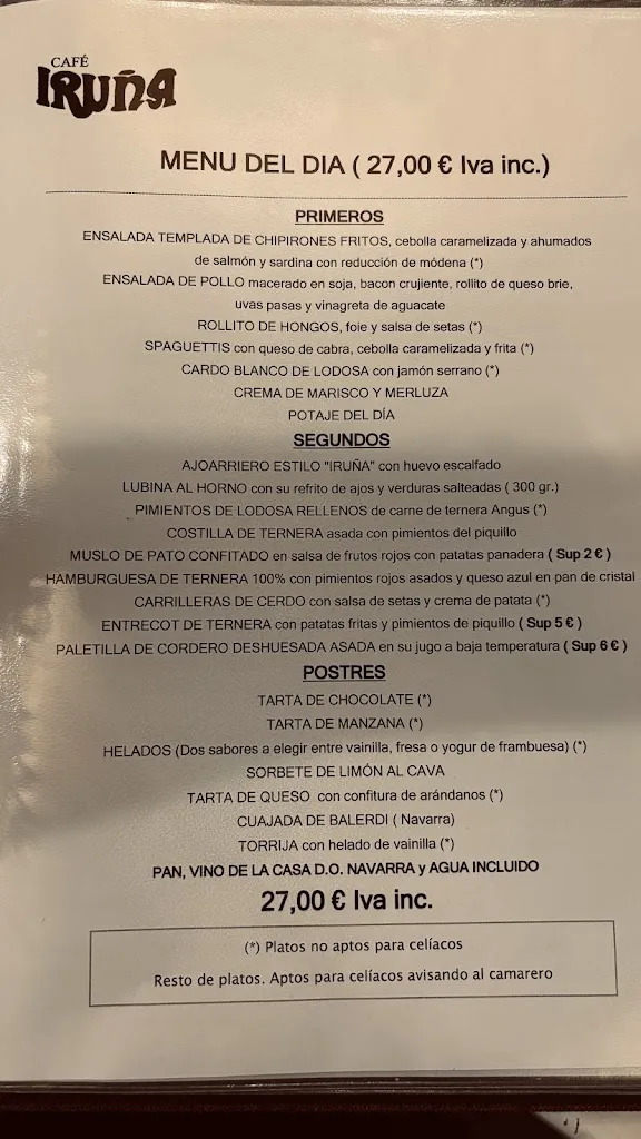 Menu_Café Iruña_Iruña Oka/Iruña de Oca_image_1