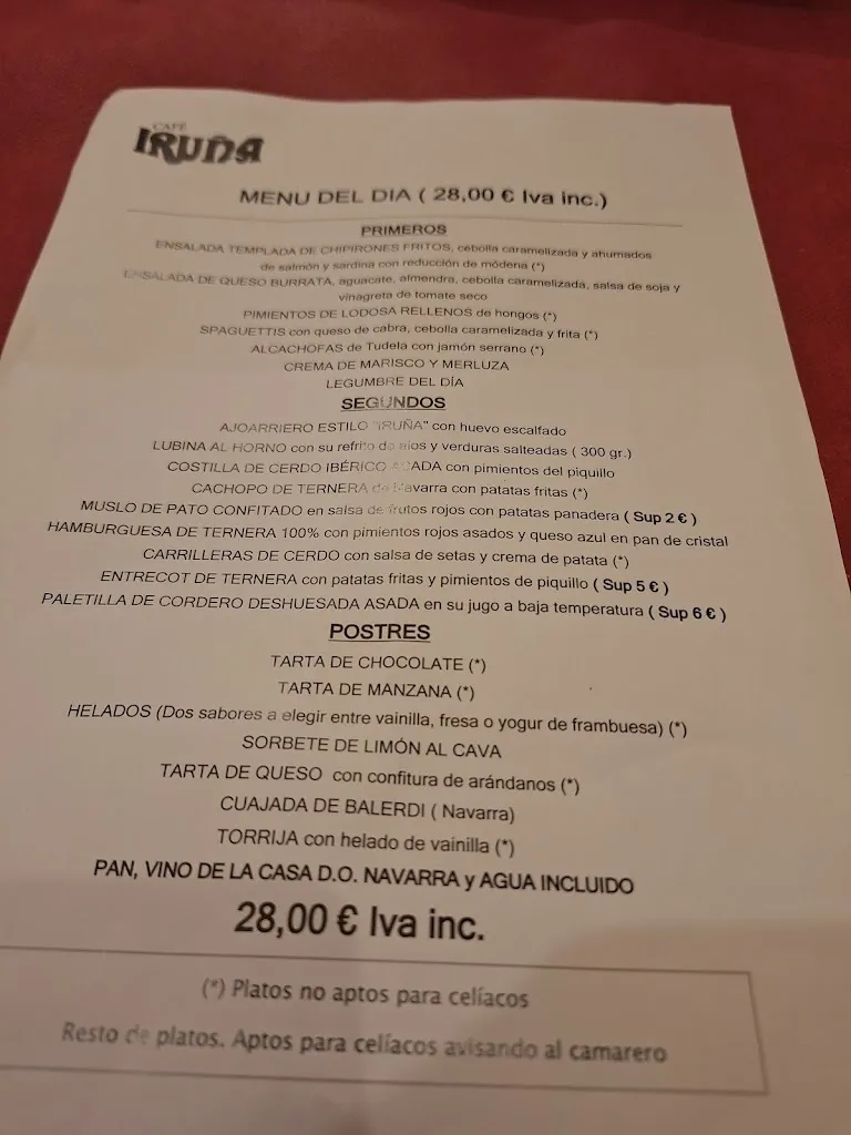Menu_Café Iruña_Iruña Oka/Iruña de Oca_image_2