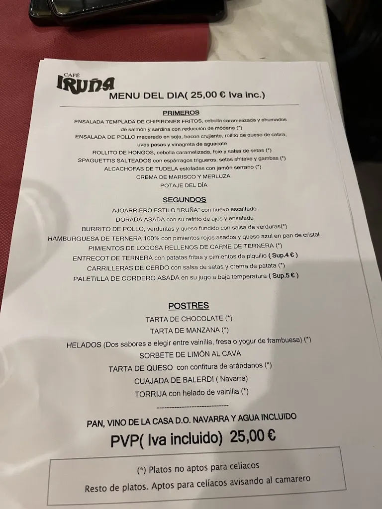 Menu_Café Iruña_Iruña Oka/Iruña de Oca_image_4