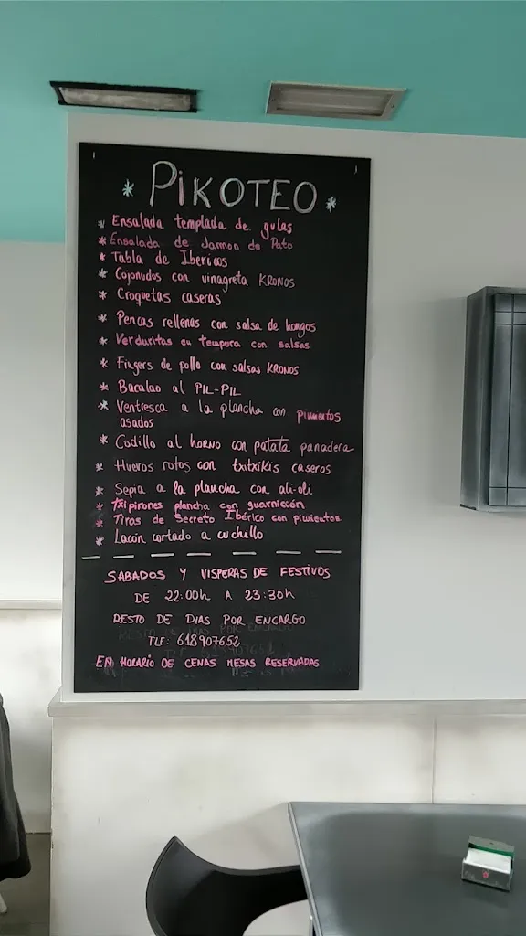 Menu_Kronos taberna_Iruña Oka/Iruña de Oca_immagine_1